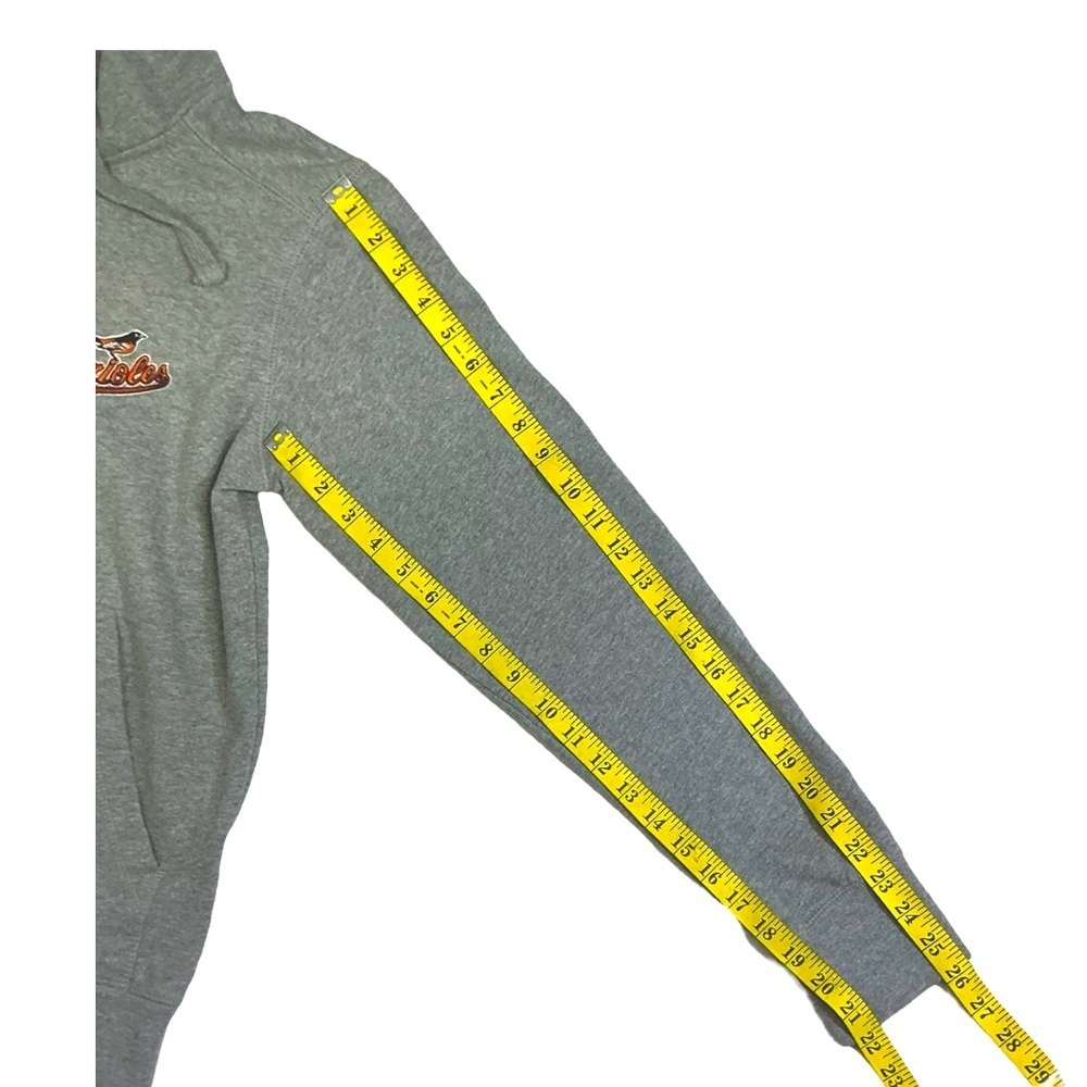 Antiqua Baltimore Orioles Hoodie Full Zip-Up Pockets Unisex Gray Men’s Small - Picture 5 of 16